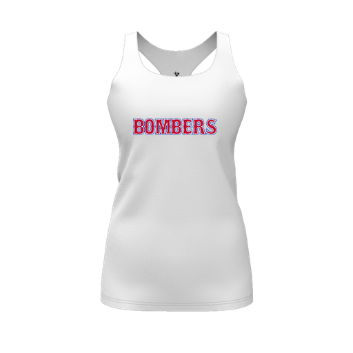 [FT0TRBWH-FYS-LOGO1] Decker Racerback Tank Top (Female Youth S, White, Logo 1)