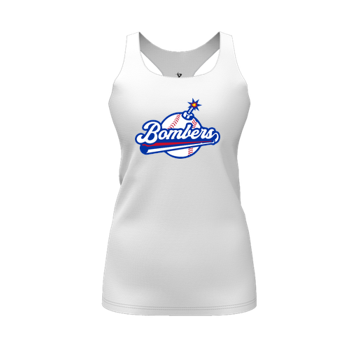 [CUS-DFW-RCBK-PER-WHT-FYS-LOGO2] Racerback Tank Top (Female Youth S, White, Logo 2)