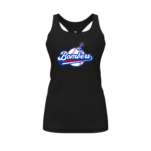 [CUS-DFW-RCBK-PER-BLK-FYS-LOGO2] Racerback Tank Top (Female Youth S, Black, Logo 2)