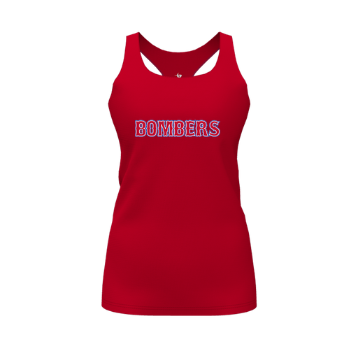 [CUS-DFW-RCBK-PER-RED-FYS-LOGO1] Racerback Tank Top (Female Youth S, Red, Logo 1)