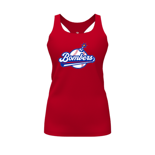 [CUS-DFW-RCBK-PER-RED-FYS-LOGO2] Racerback Tank Top (Female Youth S, Red, Logo 2)