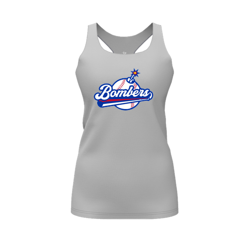 [FT0TRBGY-FYS-LOGO2] Decker Racerback Tank Top (Female Youth S, Gray, Logo 2)
