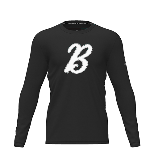 [CUS-DRIF-TEES-PER-CNK-LSL-BLK-YXS-LOGO3] Dri Fit Performance T-Shirt (Youth XS, Black, Logo 3, Long Sleeve)