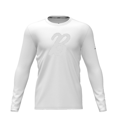 [CUS-DRIF-TEES-PER-CNK-LSL-WHT-YXS-LOGO3] Dri Fit Performance T-Shirt (Youth XS, White, Logo 3, Long Sleeve)