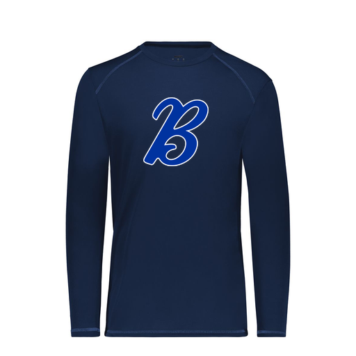 [6846.065.S-LOGO3] Youth SoftTouch Long Sleeve (Youth S, Navy, Logo 3)