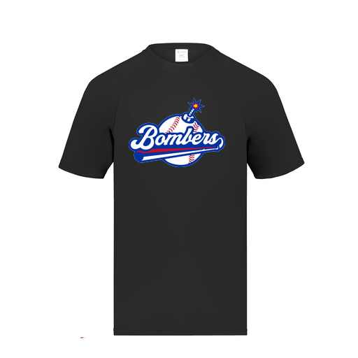 [2791.080.S-LOGO2] Youth Smooth Sport T-Shirt (Youth S, Black, Logo 2)