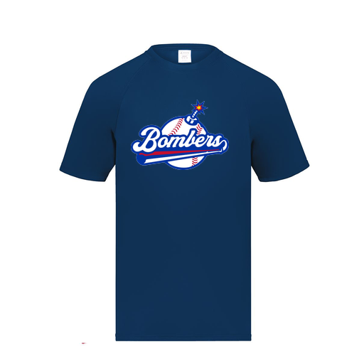 [2791.065.S-LOGO2] Youth Smooth Sport T-Shirt (Youth S, Navy, Logo 2)