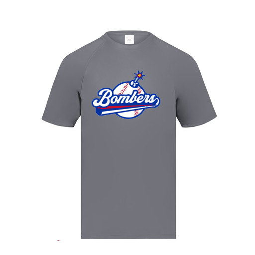 [2791.059.S-LOGO2] Youth Smooth Sport T-Shirt (Youth S, Gray, Logo 2)
