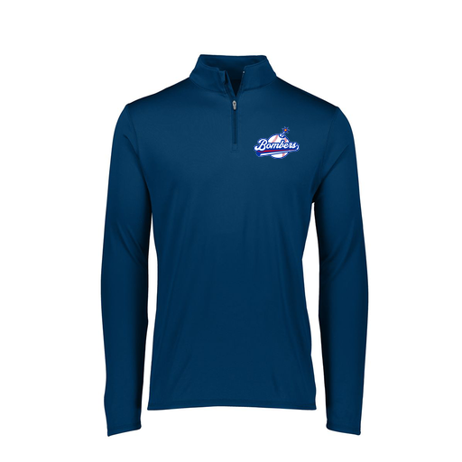 [FTLQFLNV-FAXS-LOGO2] Ladies Flex-Lite 1/4 Zip Shirt (Female Adult XS, Navy, Logo 2)