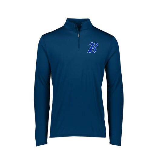 [FTLQFLNV-FAXS-LOGO3] Decker Women's Flex-Lite 1/4 Zip Shirt (Female Adult XS, Navy, Logo 3)