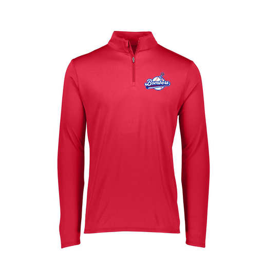 [FTLQFLRD-FAXS-LOGO2] Ladies Flex-Lite 1/4 Zip Shirt (Female Adult XS, Red, Logo 2)