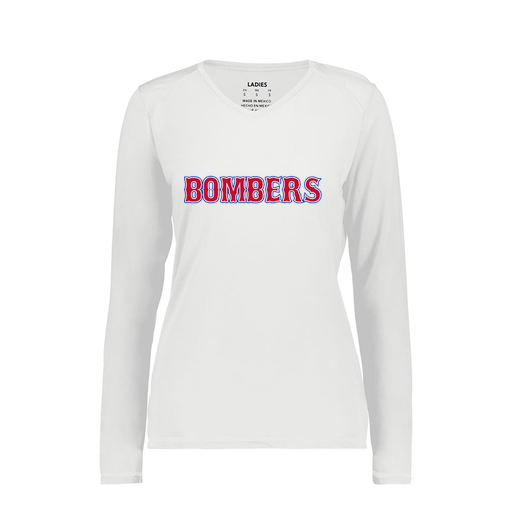 [6847.005.XS-LOGO1] Women's SoftTouch Long Sleeve (Female Adult XS, White, Logo 1)