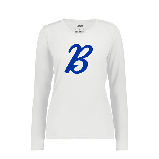 [6847.005.XS-LOGO3] Women's SoftTouch Long Sleeve (Female Adult XS, White, Logo 3)
