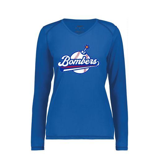[6847.060.XS-LOGO2] Women's SoftTouch Long Sleeve (Female Adult XS, Royal, Logo 2)