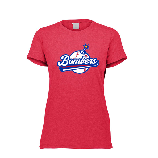 [FTSCUBRD-FAXS-LOGO2] Decker Women's Tri-Blend T-Shirt - Short Sleeve (Female Adult XS, Red, Logo 2)