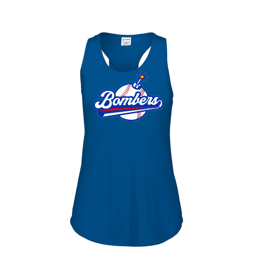 [3078.U55.S-LOGO2] Ladies Tri Blend Tank Top (Female Adult S, Royal, Logo 2)