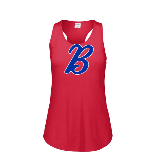 [3078.V96.S-LOGO3] Ladies Tri Blend Tank Top (Female Adult S, Red, Logo 3)