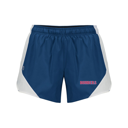 [229489.H03.S-LOGO1] Girls Olympus Shorts (Female Youth S, Navy, Logo 1)