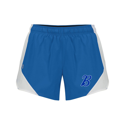 [229489.H02.S-LOGO3] Girls Olympus Shorts (Female Youth S, Royal, Logo 3)