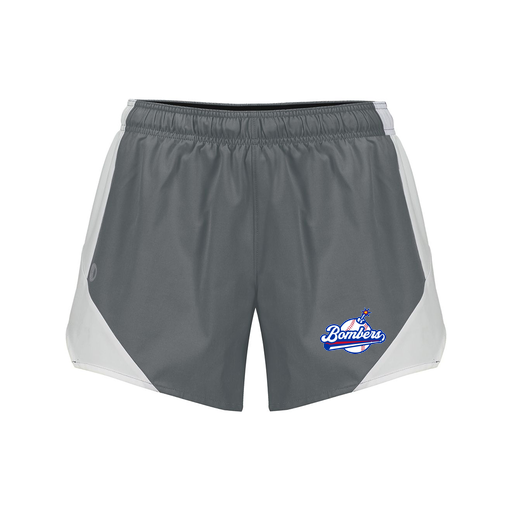 [229489.R04.S-LOGO2] Girls Olympus Shorts (Female Youth S, Gray, Logo 2)