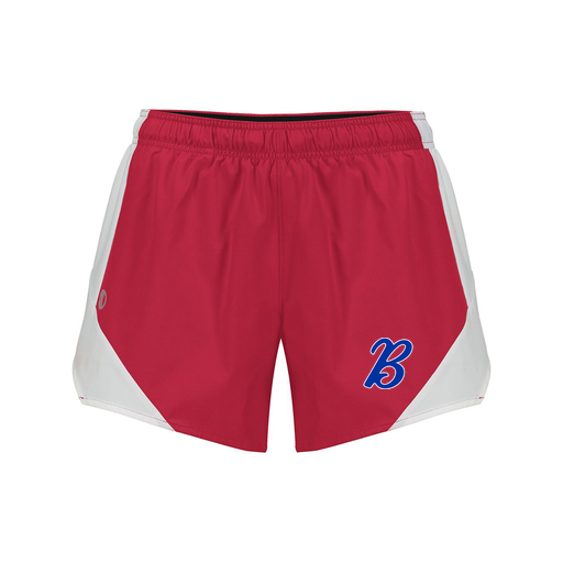 [229489.H01.S-LOGO3] Girls Olympus Shorts (Female Youth S, Red, Logo 3)