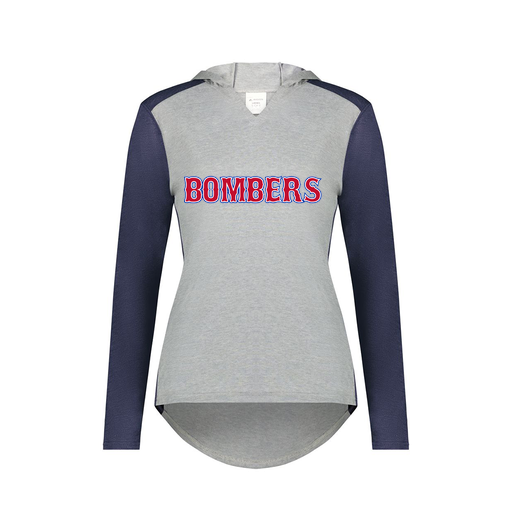 [6902.29V.XS-LOGO1] Ladies Vintage Hoodie (Female Adult XS, Navy, Logo 1)