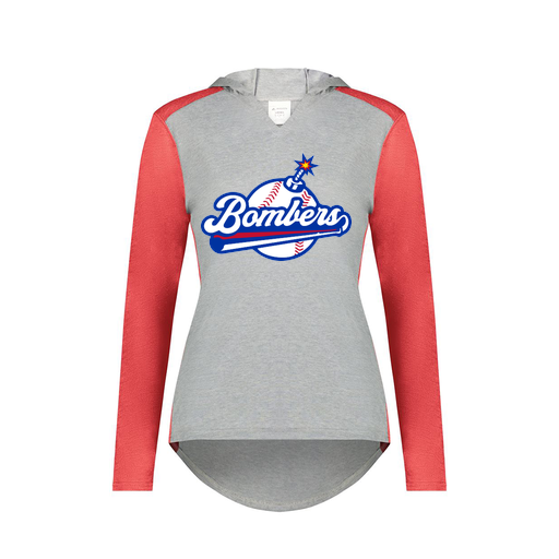 [6902.27V.XS-LOGO2] Ladies Vintage Hoodie (Female Adult XS, Red, Logo 2)