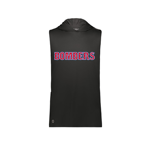 [222590.080.XS-LOGO1] Men's CoolDry Sleeveless Hoodie (Adult XS, Black, Logo 1)