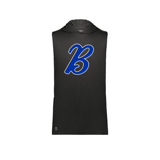 [222590.080.XS-LOGO3] Men's CoolDry Sleeveless Hoodie (Adult XS, Black, Logo 3)