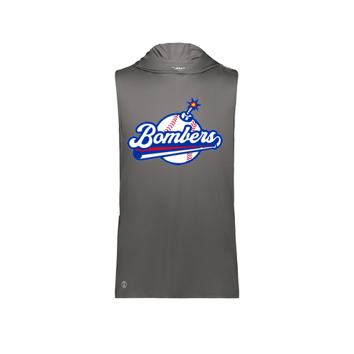 [222590.98D.XS-LOGO2] Men's CoolDry Sleeveless Hoodie (Adult XS, Gray, Logo 2)