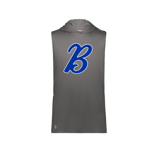 [222590.98D.XS-LOGO3] Men's CoolDry Sleeveless Hoodie (Adult XS, Gray, Logo 3)