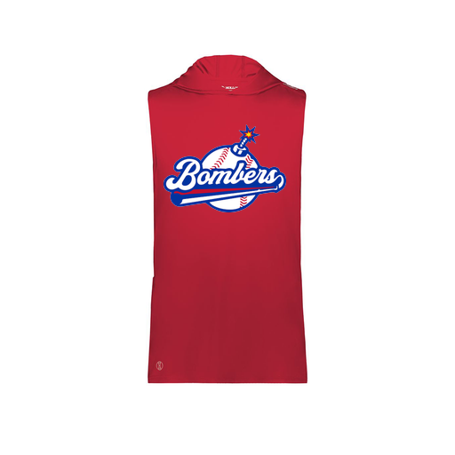 [222590.083.XS-LOGO2] Men's CoolDry Sleeveless Hoodie (Adult XS, Red, Logo 2)