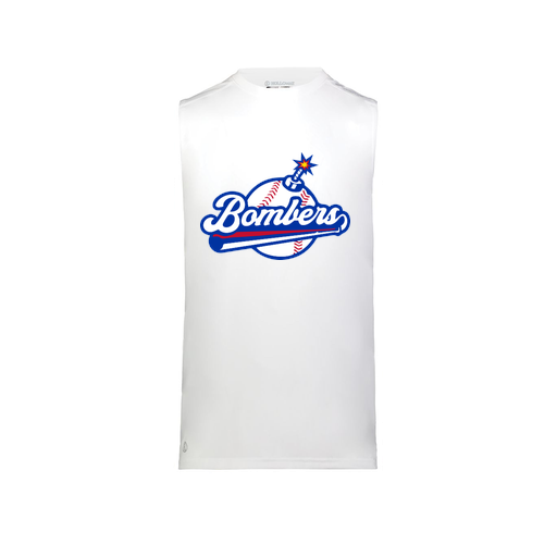 [222593.005.S-LOGO2] Men's CoolDry TankTop (Adult S, White, Logo 2)