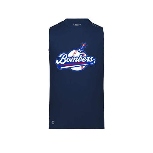 [222593.065.S-LOGO2] Men's CoolDry TankTop (Adult S, Navy, Logo 2)