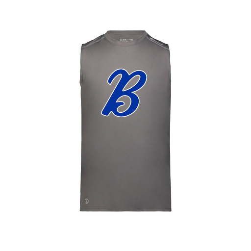 [222593.98D.S-LOGO3] Men's CoolDry TankTop (Adult S, Gray, Logo 3)