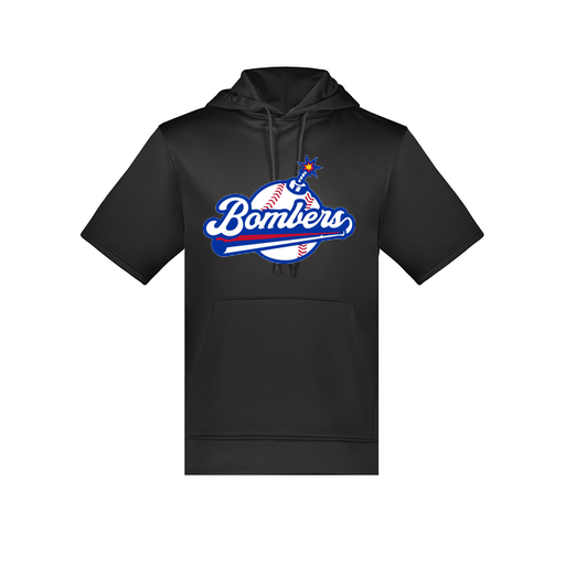 [6871.080.S-LOGO2] Men's Dri Fit Short Sleeve Hoodie (Adult S, Black, Logo 2)