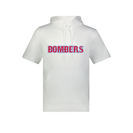 [6871.005.S-LOGO1] Men's Dri Fit Short Sleeve Hoodie (Adult S, White, Logo 1)