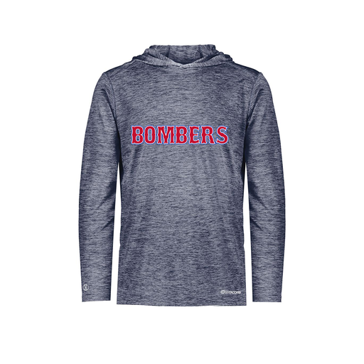[FOLHCGNV-AS-LOGO1] Men's Charge Hoodie (Adult S, Navy, Logo 1)