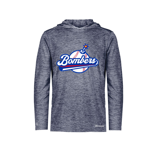 [FOLHCGNV-AS-LOGO2] Decker Men's Charge Hoodie (Adult S, Navy, Logo 2)