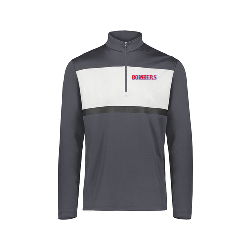 [222691.F52.S-LOGO1] Youth Bold 1/4 Zip Pullover (Youth S, Gray, Logo 1)