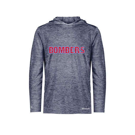 [FOLHCGNV-YS-LOGO1] Decker Youth Charge Hoodie (Youth S, Navy, Logo 1)