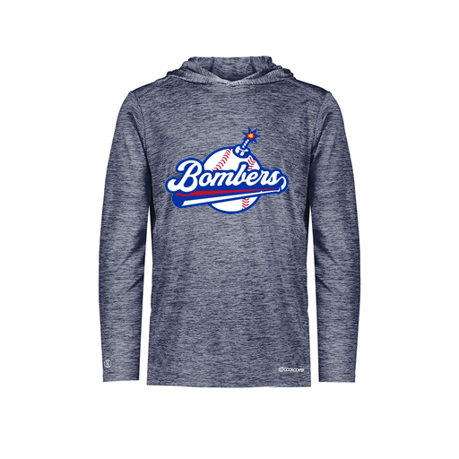 [FOLHCGNV-YS-LOGO2] Decker Youth Charge Hoodie (Youth S, Navy, Logo 2)