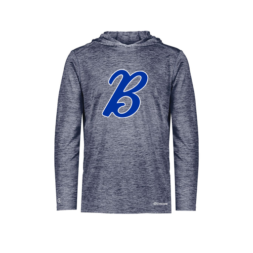 [FOLHCGNV-YS-LOGO3] Decker Youth Charge Hoodie (Youth S, Navy, Logo 3)