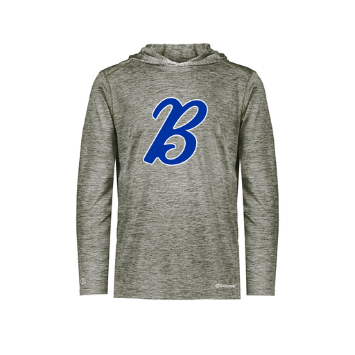 [FOLHCGGY-YS-LOGO3] Decker Youth Charge Hoodie (Youth S, Gray, Logo 3)