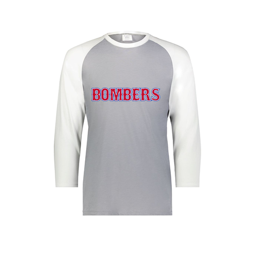 [6880.74S.S-LOGO1] Youth Vintage 3/4 T-Shirt (Youth S, White, Logo 1)