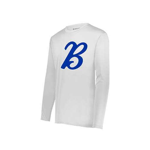 [222822.005.XS-LOGO3] Men's LS Smooth Sport Shirt (Adult XS, White, Logo 3)