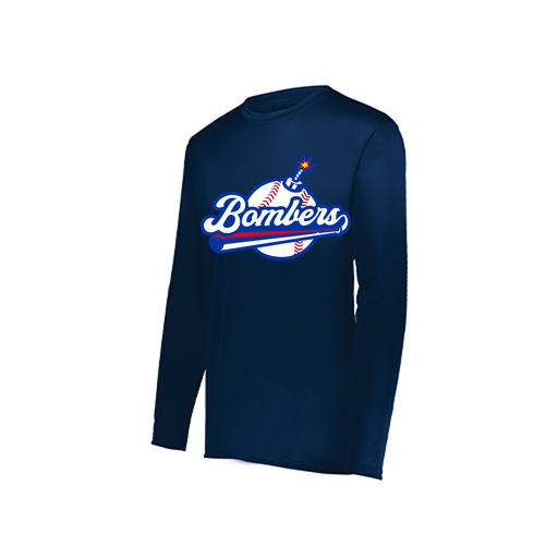 [222822.065.XS-LOGO2] Men's LS Smooth Sport Shirt (Adult XS, Navy, Logo 2)
