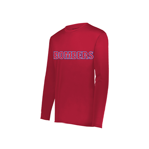 [222822.083.XS-LOGO1] Men's LS Smooth Sport Shirt (Adult XS, Red, Logo 1)