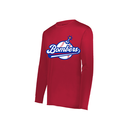 [222822.083.XS-LOGO2] Men's LS Smooth Sport Shirt (Adult XS, Red, Logo 2)