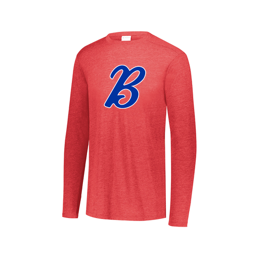 [3075.V96.XS-LOGO3] Men's LS Ultra-blend T-Shirt (Adult XS, Red, Logo 3)
